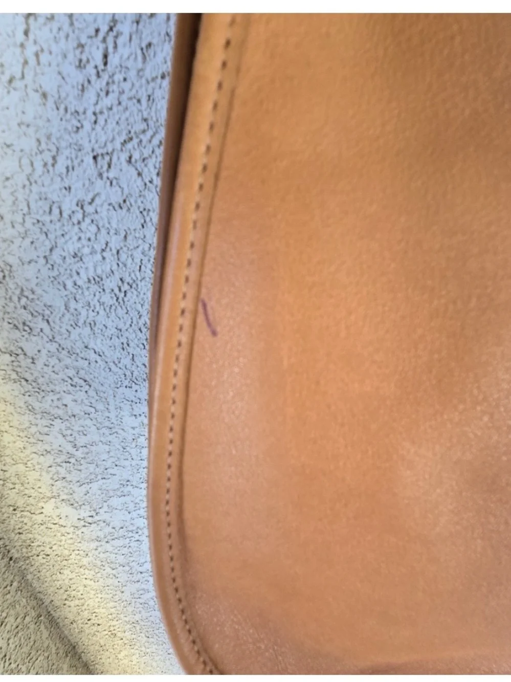 Coach 9718 Tan British khaki colored Legacy Crescent bag purse crossbody